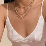 Mixed Chain Crystal Necklace Set