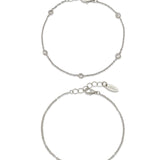 Dainty Bracelet Set with Extender