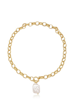Edge of Water Pearl Pendant Necklace