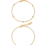 Dainty Bracelet Set with Extender