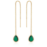Barely There Chain and Crystal Dangle Earrings