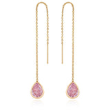 Barely There Chain and Crystal Dangle Earrings