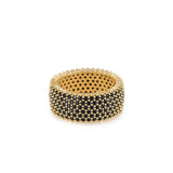 Crystal Thick Band Ring