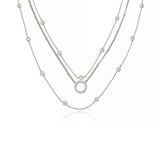 Monroe Crystal Strand Layered Necklace
