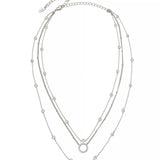 Monroe Crystal Strand Layered Necklace