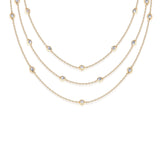 Crystal Dot Layered Necklace