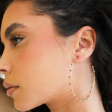 Simple Spark Crystal Hoops