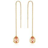 Barely There Chain and Crystal Dangle Earrings