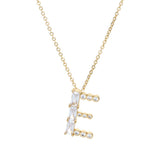 Mixed Crystal Initial Necklace
