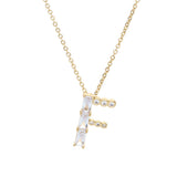 Mixed Crystal Initial Necklace