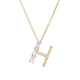 Mixed Crystal Initial Necklace