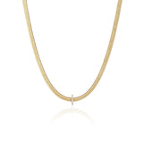 Initial Herringbone Necklace