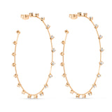 Simple Spark Crystal Hoops