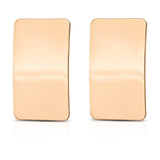 Rectangle Metal Stud Earrings