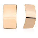 Rectangle Metal Stud Earrings