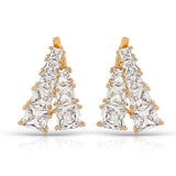 Front and Back Crystal Dangle Earrings