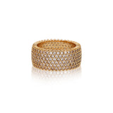 Crystal Thick Band Ring