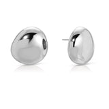 Polished Pebble Stud Earrings
