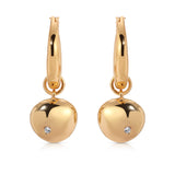 Polished Pebble Huggie Hoop Earrings