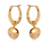 Polished Pebble Huggie Hoop Earrings