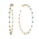 Simple Spark Crystal Hoops