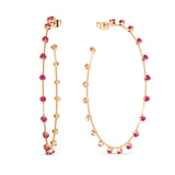 Simple Spark Crystal Hoops