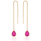 Barely There Chain and Crystal Dangle Earrings