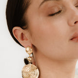 Swirl Pendant Dangle Earrings