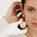 Swirl Pendant Dangle Earrings
