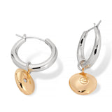 Polished Pebble Huggie Hoop Earrings