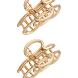 Keep It Simple Gold Hair Clip Set
