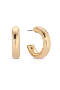 Small Thick Classic Hoops