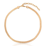 Brooklyn Flat Herringbone Chain Necklace