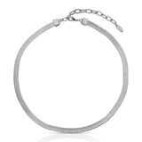 Brooklyn Flat Herringbone Chain Necklace