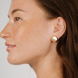 Polished Pebble Stud Earrings