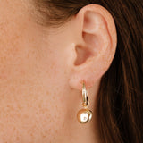 Polished Pebble Huggie Hoop Earrings