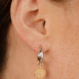 Polished Pebble Huggie Hoop Earrings