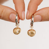 Polished Pebble Huggie Hoop Earrings