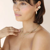 Scattered Crystal Chunky Ear Cuff