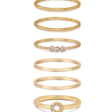 Dainty Stacking Ring Set of 6