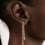 Crystal Sun Shower Dangle Earrings