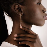 Crystal Sun Shower Dangle Earrings