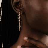 Crystal Sun Shower Dangle Earrings