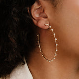 Simple Spark Crystal Hoops