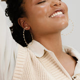 Simple Spark Crystal Hoops