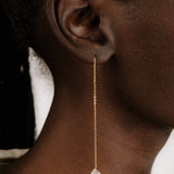 Barely There Chain and Crystal Dangle Earrings