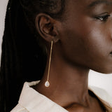 Barely There Chain and Crystal Dangle Earrings