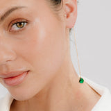Barely There Chain and Crystal Dangle Earrings