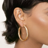 Large Thick Classic Hoops