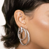 Large Thick Classic Hoops